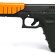 Illustration for article titled This Clip-on Handgun Attachment Makes Bullets Non-Lethal
